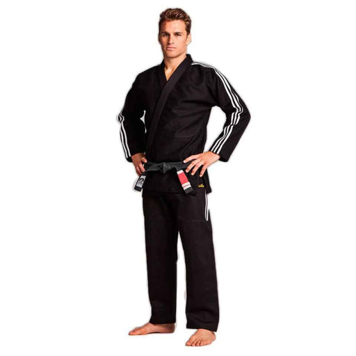 Adidas A5 BJJ Brazilian Jiu Jitsu Contest BLACK Gi Uniform + FREE Carry Bag - BJJ Gi - MMA DIRECT