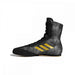 Adidas Box Hog Plus Boxing Shoes Boots Black & Gold Lace Up - Boxing Shoes - MMA DIRECT