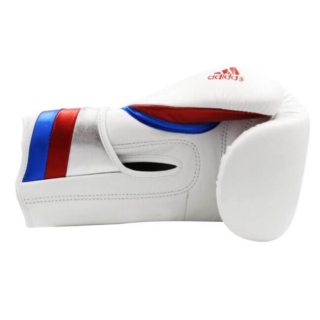 Adidas Adispeed Pro Boxing Gloves With Strap - White - Boxing Gloves - MMA DIRECT