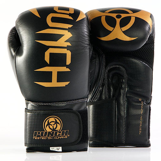 Punch Urban Cobra Boxing Gloves V30 Gold / Blue [12oz/16oz] - Boxing Gloves - MMA DIRECT