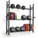 MORGAN Multi-Purpose Weight Plate Rack Racking Gym Storage System Shelves - Olympic Bumper Plate Storage - MMA DIRECT