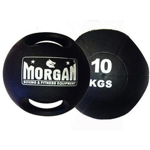 Morgan Double Handled Medicine Ball Set 5Kg + 10Kg Training Equipment D-9-SET - Medicine Balls & Storage - MMA DIRECT