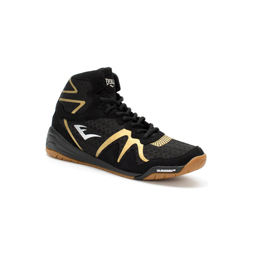 Everlast Pivt Mens Boxing Boots Shoes - Black / Gold - Boxing Shoes - MMA DIRECT