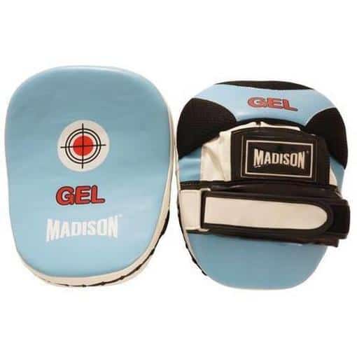 Madison GEL Focus Mitts - Light Blue Boxing - Focus Mitts - MMA DIRECT