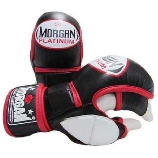 Morgan V2 Platinum Shuto MMA Leather Sparring Gloves - MMA Gloves - MMA DIRECT