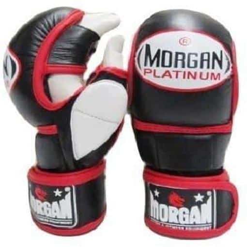 Morgan V2 Platinum Shuto MMA Leather Sparring Gloves - MMA Gloves - MMA DIRECT