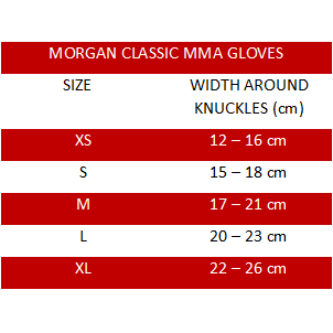 Morgan Classic MMA Gloves Super Nylex Padded Full Open Palm -  - MMA DIRECT