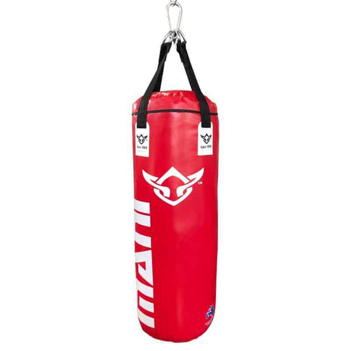 Mani Punching Bag 3ft - Filled Deluxe Heavy - Red - Punching Bag - MMA DIRECT