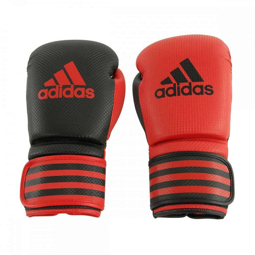 Adidas Power 200 Duo Boxing Gloves 10oz 12oz 16oz Black & Red - Boxing Gloves - MMA DIRECT