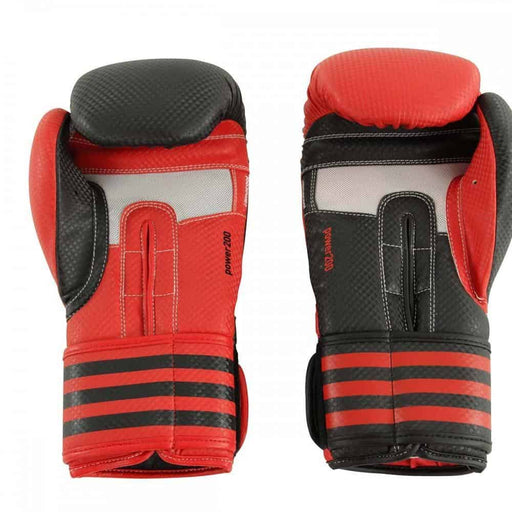 Adidas Power 200 Duo Boxing Gloves 10oz 12oz 16oz Black & Red - Boxing Gloves - MMA DIRECT