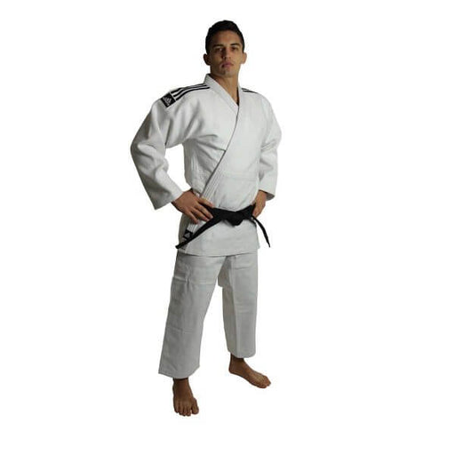 Adidas Judo Champion II 2 Slim Cut IJF Gi Uniform White Senior - Judo Gi - MMA DIRECT