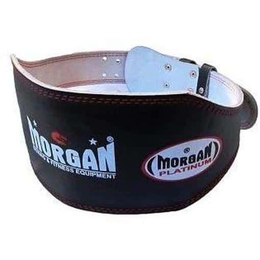 Morgan Platinum 15cm Wide Leather Weight Lifting Belt Commercial Grade LB-1 - Gym Belts & Weight Lifting Endurance Belts - MMA DIRECT