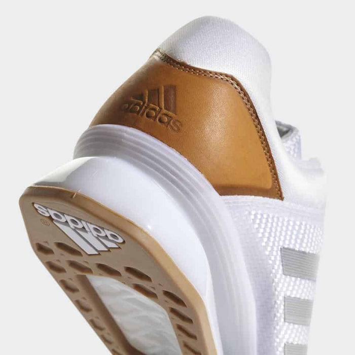 Adidas LEISTUNG.16 2 II Weightlifting Shoes White/Silver Metallic Lace + Adjust - Weightlifting Shoes - MMA DIRECT