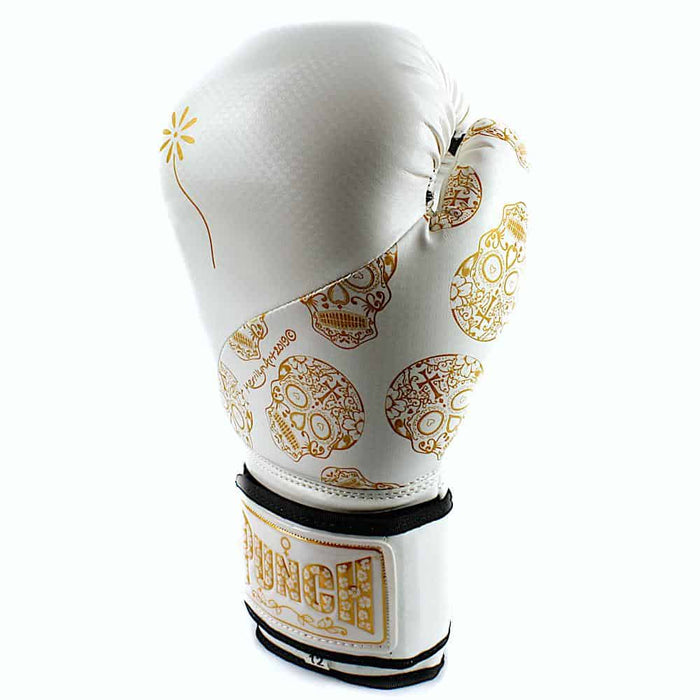 Punch Womens Boxing Gloves Skull Art White 12oz Limited Edition - Ladies Boxing Gloves - MMA DIRECT