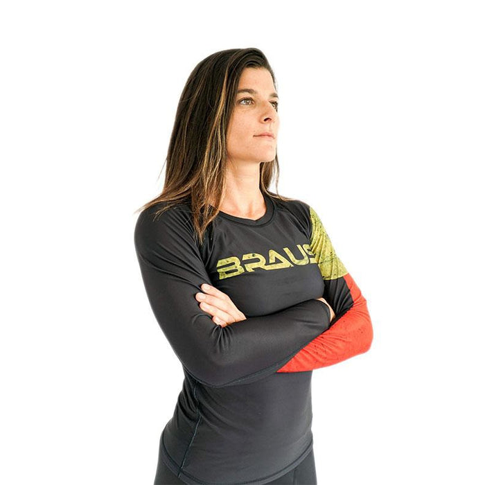 Braus Women’s Rash Guard Long Sleeve – Flags - Rash Guards - MMA DIRECT