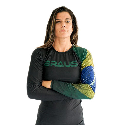 Braus Women’s Rash Guard Long Sleeve – Flags - Rash Guards - MMA DIRECT