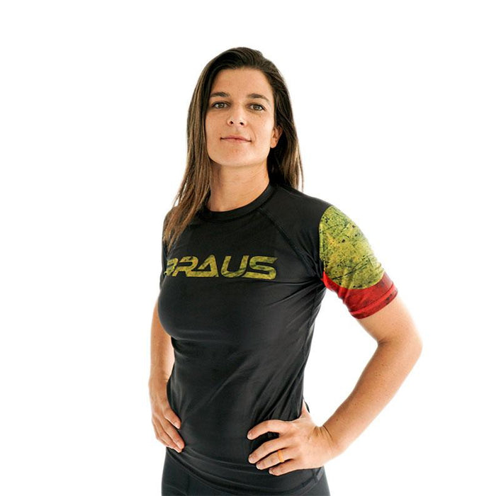 Braus Women’s Rash Guard Short Sleeve – Flags - Rash Guards - MMA DIRECT