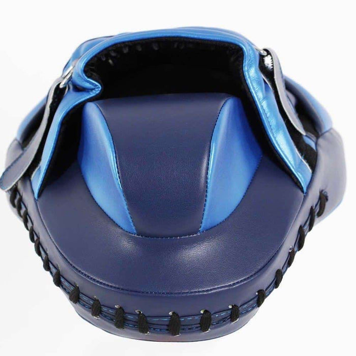 Adidas Short Curved Super Focus Mitt Punch Pads 3D Metallic Blue Boxing Training - Focus Pads - MMA DIRECT
