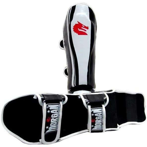 Morgan V2 Platinum Deluxe Leather Sparring Shin & Instep - Shin/Instep Guard - MMA DIRECT