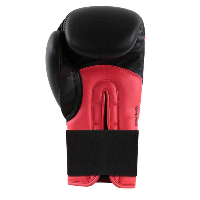 Adidas Womens Speed 100 Boxing Gloves 10oz 12oz Black & Red - Boxing Gloves - MMA DIRECT
