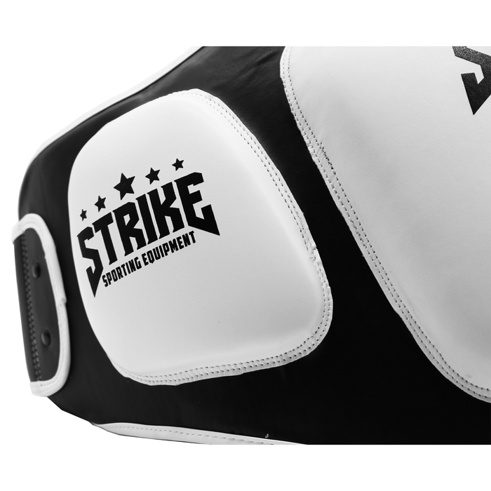 STRIKE V2 Professional JUMBO Belly Pad Guard Shield Protector MMA / Muay Thai Red/White - Boxing Chest & Belly Guards - MMA DIRECT