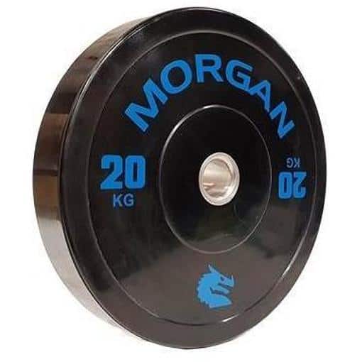 MORGAN 20KG Olympic Bumper Weight Plates Gym Set (PAIR) 2x 20KG - Olympic Bumper Plates - MMA DIRECT