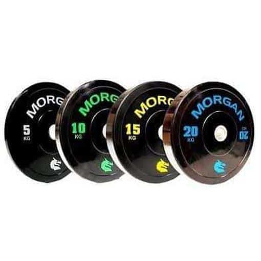 100KG Morgan Olympic Bumper Weight Plates Bulk Pack Gym Set - Olympic Bumper Plates - MMA DIRECT