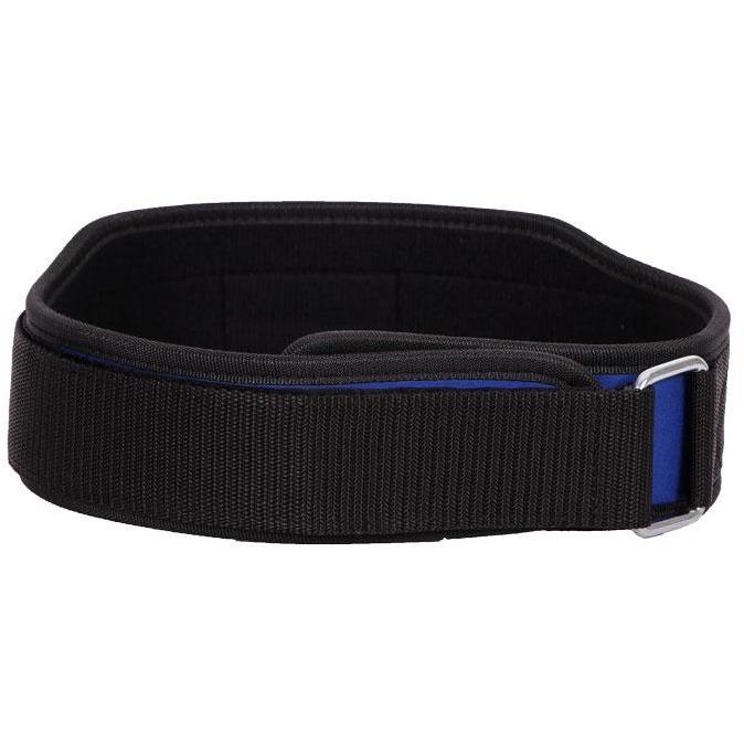 MANI BLUE 4" Weight Lifting Gym Exercise Support Belt - Gym Belts & Weight Lifting Endurance Belts - MMA DIRECT