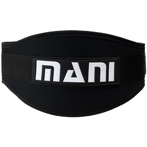 MANI BLACK 6" Weight Lifting Back Support Gym Exercise Belt MWLB-501 - Gym Belts & Weight Lifting Endurance Belts - MMA DIRECT