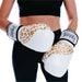 Punch Womens Boxing Gloves Gold Lip Art White 12oz Limited Edition - Ladies Boxing Gloves - MMA DIRECT