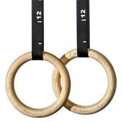 Morgan Competition Grade Gymnastic Gym Wooden Rings 300kg Max - Suspension Trainers & Power Gym Rings - MMA DIRECT